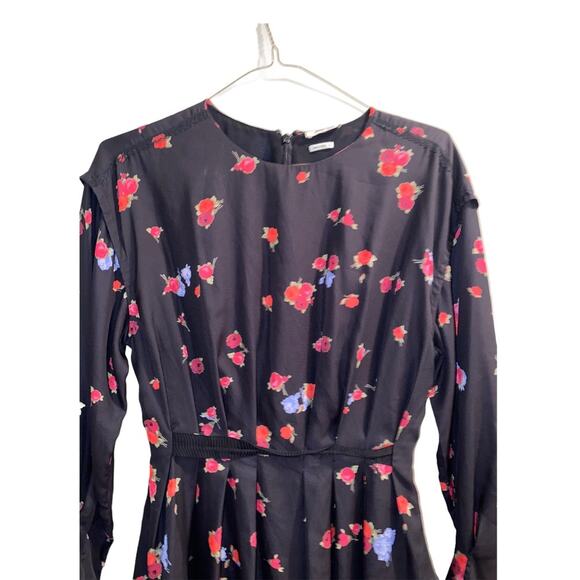 Jason Wu Floral Blouson Dress 100% Silk Sz 10 - Picture 3 of 10